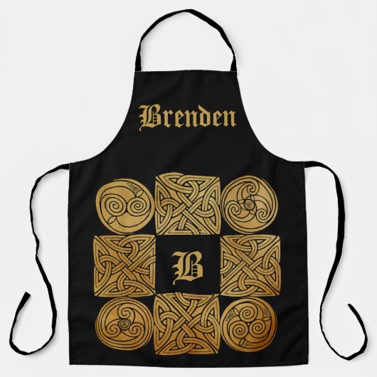 Aangepaste Celtic Knotwork Cross Schort (Voorkant)