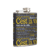 Aangepaste C'est La Vie-fles Heupfles (Rechts)