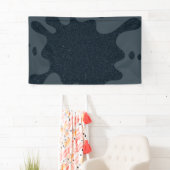 Aangepaste Charcoal Inkt Spat Banner – Ruis Textuu (Insitu)