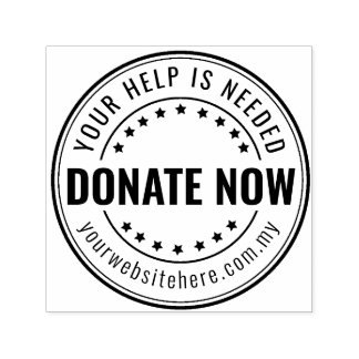 Aangepaste Charity & Donatie Zelfinking Rubber Sta Zelfinktende Stempel