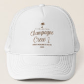 Aangepaste Charleston Champagne Crew Bachelorette Trucker Pet (Voorkant)
