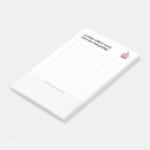 Aangepaste CHECKLIST bewerkbaar minimalistisch een Post-it® Notes (Schuin)