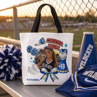 Aangepaste Cheer Moeder Foto Sport Trots Draagtas