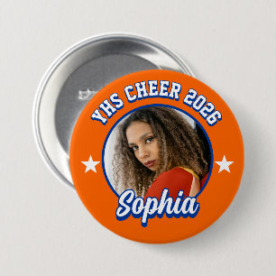 Aangepaste Cheerleader Brag Knop, Cheer Game Day Ronde Button 7,6 Cm