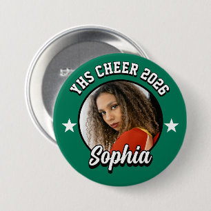 Aangepaste Cheerleader Brag Knop, Wedstrijd Cheer Ronde Button 7,6 Cm