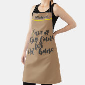 Aangepaste Chef Name Persoonlijke Big Pistolen Hot Schort (Insitu)