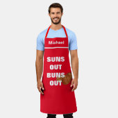 Aangepaste Chef Name Persoonlijke zonnebommen uit Schort (Gedragen)