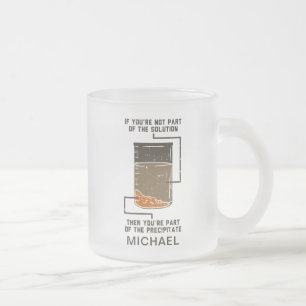 Aangepaste chemie oplossing neerslag Lab Tech Gag Matglas Koffiemok