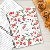 Aangepaste Cherry Pattern Recipe Notitieboek