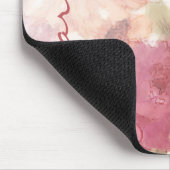 Aangepaste chic Flowers Pattern Waterverf Painting Muismat (Hoek)