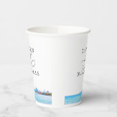Aangepaste Chicago Skyline Wedding Paper Cups Papieren Bekers (Links)