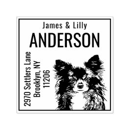 Aangepaste Chihuahua retour adres stempel zelf ink