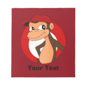 Aangepaste chimp-cartoon-notebooks notitieblok (Voorkant)