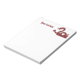 Aangepaste Chinese Draak Naam Fantasy Design Notitieblok