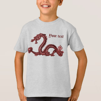 Aangepaste Chinese Draken Naam Fantasy Design T-shirt