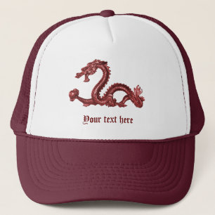 Aangepaste Chinese Draken Naam Fantasy Design Trucker Pet