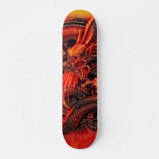 Aangepaste Chinese Fire Dragon Pro Park Board Skateboard (Voorkant)