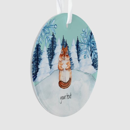 Aangepaste chipmunk ornament (voorkant)