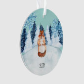 Aangepaste chipmunkversiering ornament (voorkant)