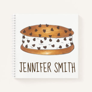 Aangepaste Chipwich Ice Cream Sandwich Foodie Notitieboek