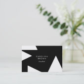 Aangepaste chique geometrische professionele Visit Visitekaartje (Staand voorkant)