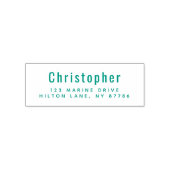 Aangepaste chique retouradres Moderne typografisch Zelfinktende Stempel (Design)