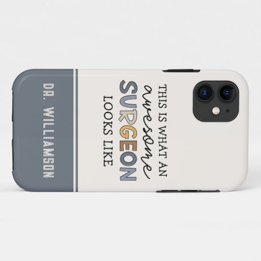Aangepaste chirurg Geweldige chirurg Case-Mate iPhone Case (Achterkant (horizontaal))