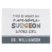 Aangepaste chirurg Geweldige chirurg Groot Cadeauzakje (Achterkant)