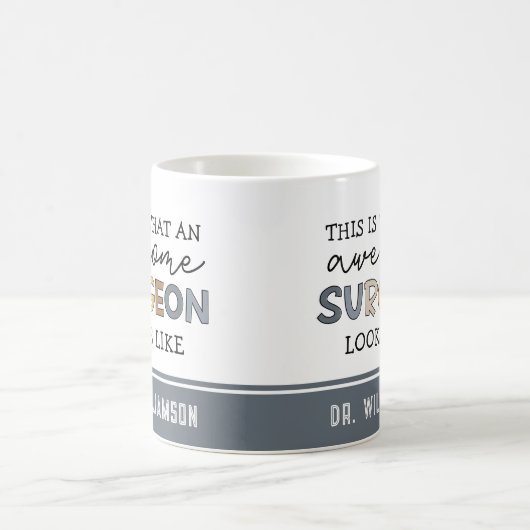 Aangepaste chirurg Geweldige chirurgische schenkin Koffiemok (Center)