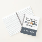 Aangepaste chirurg Geweldige chirurgische schenkin Notitieboek (Binnen)