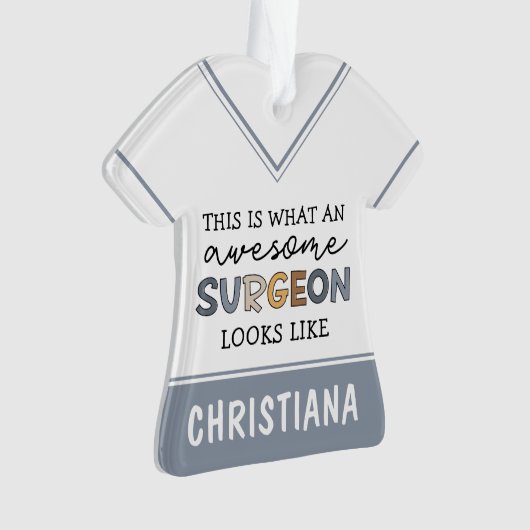 Aangepaste chirurg Geweldige chirurgische schenkin Ornament (voorkant)