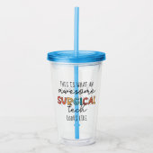 Aangepaste chirurgische technicus Funny Surgery OF Acryl Drinkbeker (Voorkant)