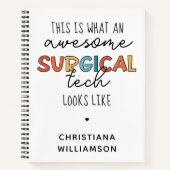 Aangepaste chirurgische technicus Funny Surgery OF Notitieboek (Voorkant)
