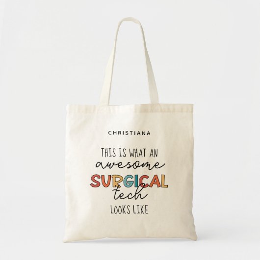 Aangepaste chirurgische technicus Funny Surgery OF Tote Bag (Voorkant)