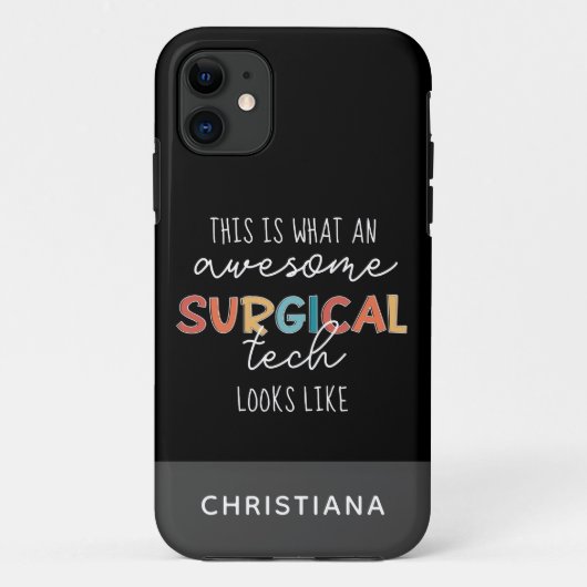 Aangepaste chirurgische technicus Funny Surgery Te Case-Mate iPhone Case (Achterkant)