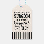 Aangepaste chirurgische technologie | Chirurgisch  Cadeaulabel (Voorkant)