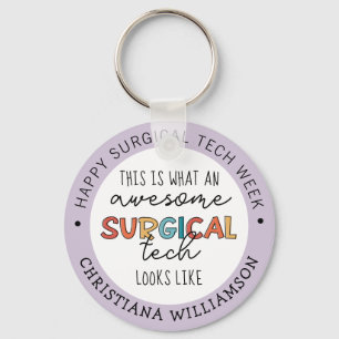 Aangepaste chirurgische Week Funny Giften Sleutelhanger