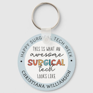 Aangepaste chirurgische Week Funny Giften Sleutelhanger