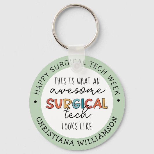 Aangepaste chirurgische Week Funny Giften Sleutelhanger (Voorkant)