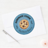 Aangepaste Chocolade Chip Cookie Labels Gepersonal (Envelop)