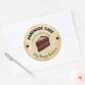 Aangepaste chocolade Fudge Cake Labels | Gepersona (Envelop)