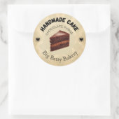 Aangepaste chocolade Fudge Cake Labels | Gepersona (Tas)