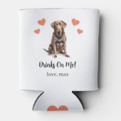 Aangepaste Chocolade Lab Hond Trouwblik Koeler (Voorkant)