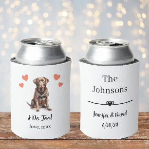 Aangepaste Chocolade Lab Hond Trouwblik Koeler