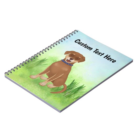 Aangepaste Chocolade Lab Mix Notitieboek (Linkerzijde)