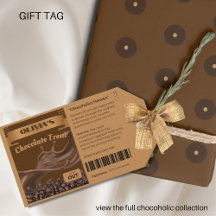 Aangepaste Chocolate Lovers-Labels voor Choccy-beh