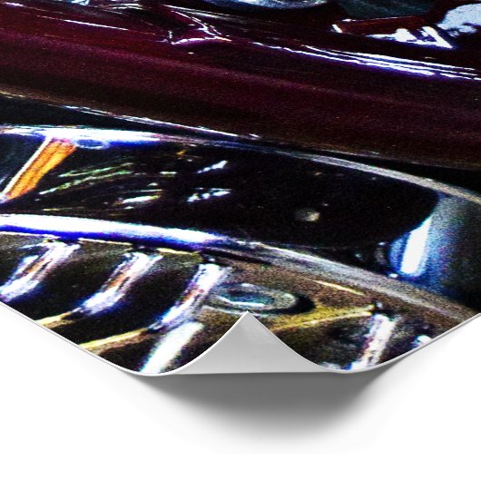 Aangepaste chopper-motor poster (Hoek)