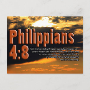 AANGEPASTE CHRISTELIJKE BIBLE VERSE PHILIPPIANS 4: BRIEFKAART