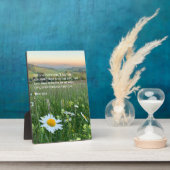 Aangepaste Christelijke Bijbel Verse Gift Daisy Fo Fotoplaat (Zijkant)