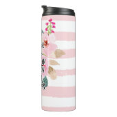 Aangepaste Christelijke Bijbel Verse Roze Waterver Thermosbeker (Geroteerd rechts)